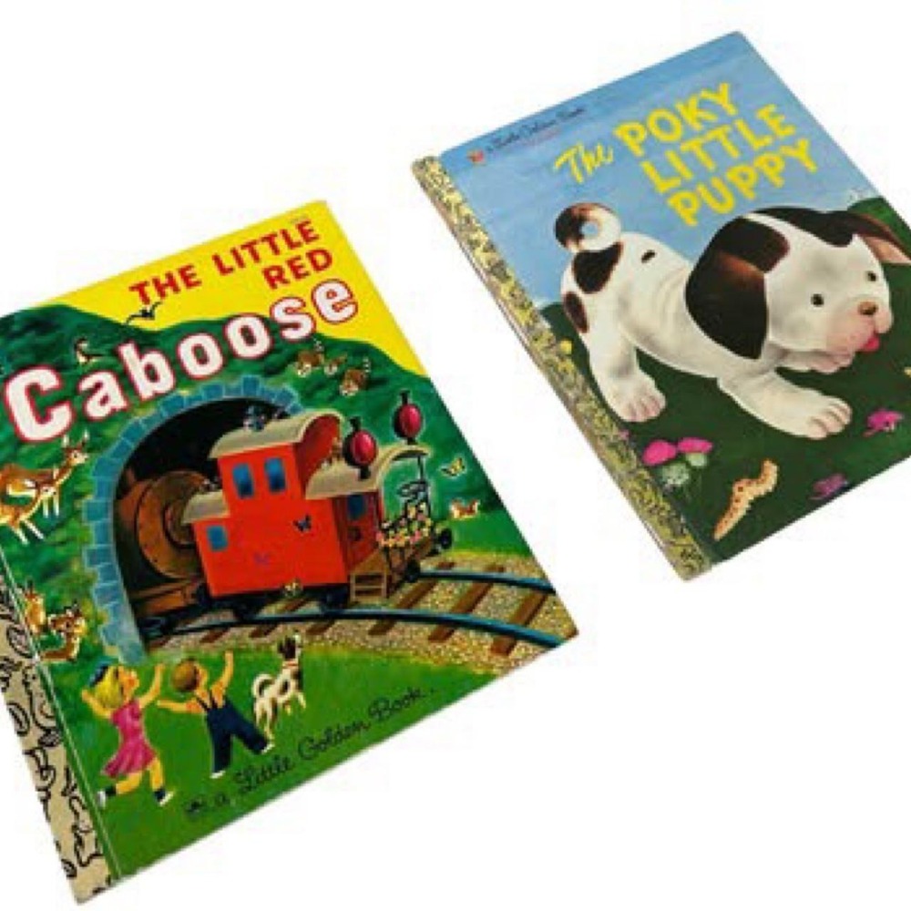 Vintage Set Of Two Little Golden Books